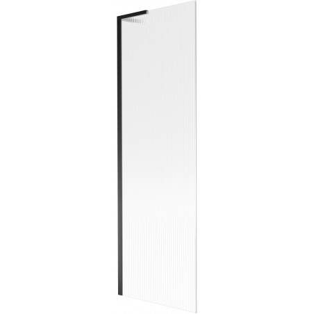 Mexen Next L sprchový zástup 1-krídlový 60 x 150 cm, prúžky, čierny - 895-060-000-03-09-70