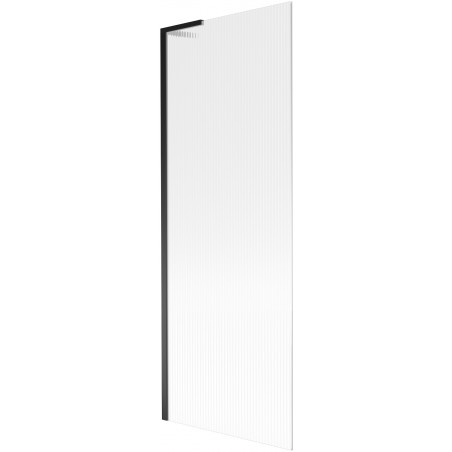 Mexen Next L vaňová zástena 1-krídlová 70 x 150 cm, prúžky, čierna - 895-070-000-03-09-70