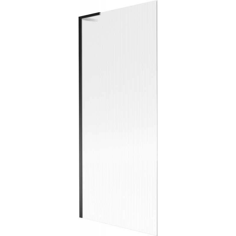 Mexen Next L vaňová zástenka 1-krídlová 80 x 150 cm, prúžky, čierna - 895-080-000-03-09-70