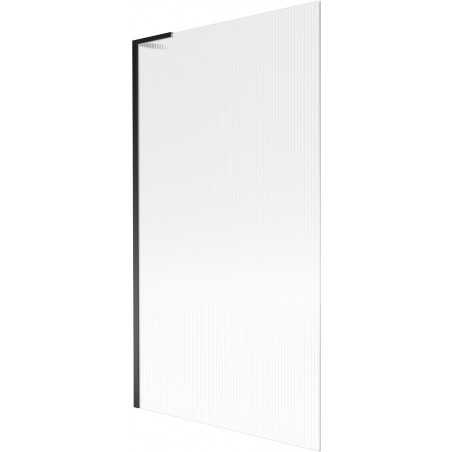 Mexen Next L vaňová zástena 1-krídlová 100 x 150 cm, prúžky, čierna - 895-100-000-03-09-70