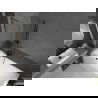 Mexen Next L vaňová zástenka 1-krídlová 50 x 150 cm, pásky, gun metal - 895-050-000-03-09-95