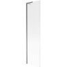 Mexen Next L vaňová zástenka 1-krídlová 50 x 150 cm, pásky, gun metal - 895-050-000-03-09-95