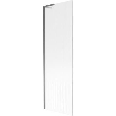 Mexen Next L vaňová zástena 1-krídlová 60 x 150 cm, pruhy, gun metal - 895-060-000-03-09-95