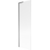 Mexen Next L vaňová zástena 1-krídlová 60 x 150 cm, pruhy, gun metal - 895-060-000-03-09-95
