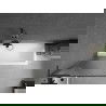 Mexen Next L vaňová zástenka 1-krídlová 70 x 150 cm, prúžky, gun metal - 895-070-000-03-09-95