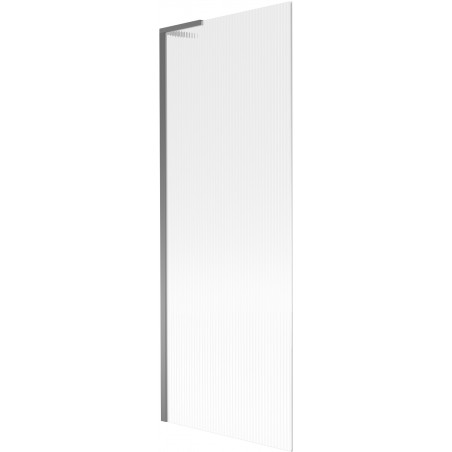 Mexen Next L vaňová zástenka 1-krídlová 70 x 150 cm, prúžky, gun metal - 895-070-000-03-09-95