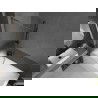 Mexen Next L sprchovací zástena 1-krídlová 80 x 150 cm, pruhy, gun metal - 895-080-000-03-09-95