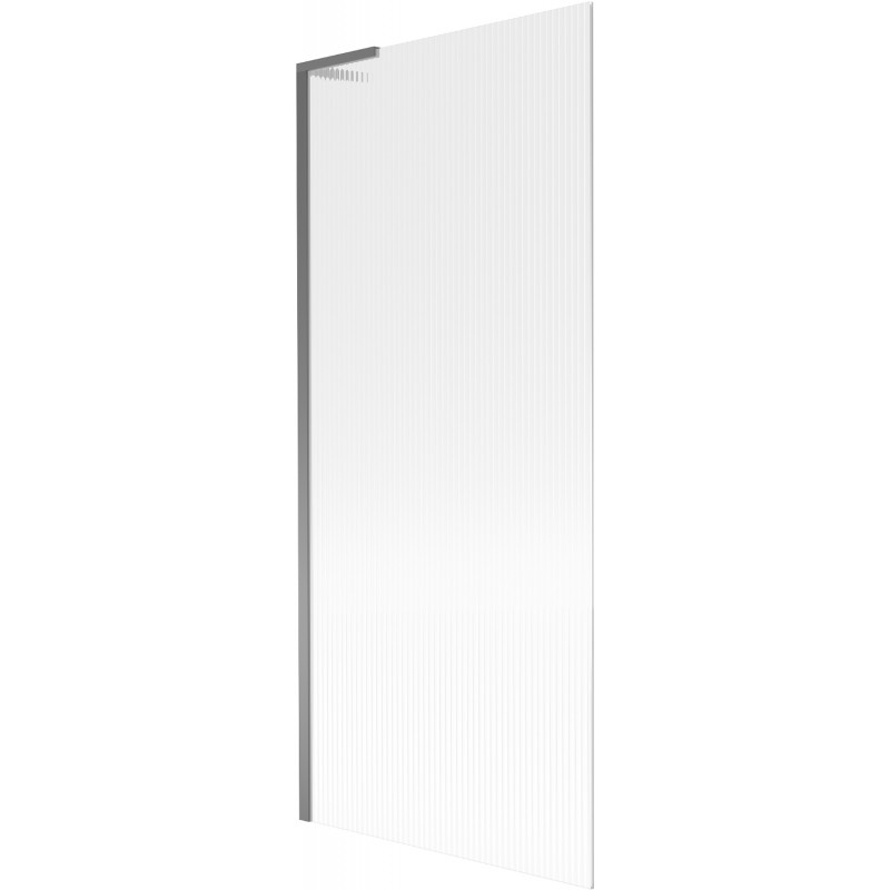 Mexen Next L vaňová zástena 1-krídlová 80 x 150 cm, prúžky, gun metal - 895-080-000-03-09-95