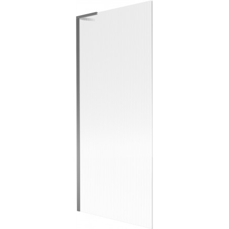 Mexen Next L sprchovací zástena 1-krídlová 80 x 150 cm, pruhy, gun metal - 895-080-000-03-09-95