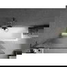 Mexen Next L vaňový paraván 1-krídlový 90 x 150 cm, pruhy, gun metal - 895-090-000-03-09-95