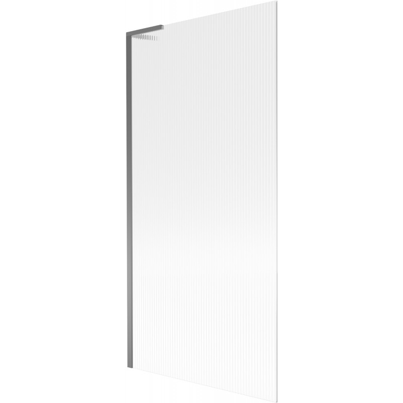 Mexen Next L vaňová zástena 1-krídlová 90 x 150 cm, prúžky, gun metal - 895-090-000-03-09-95