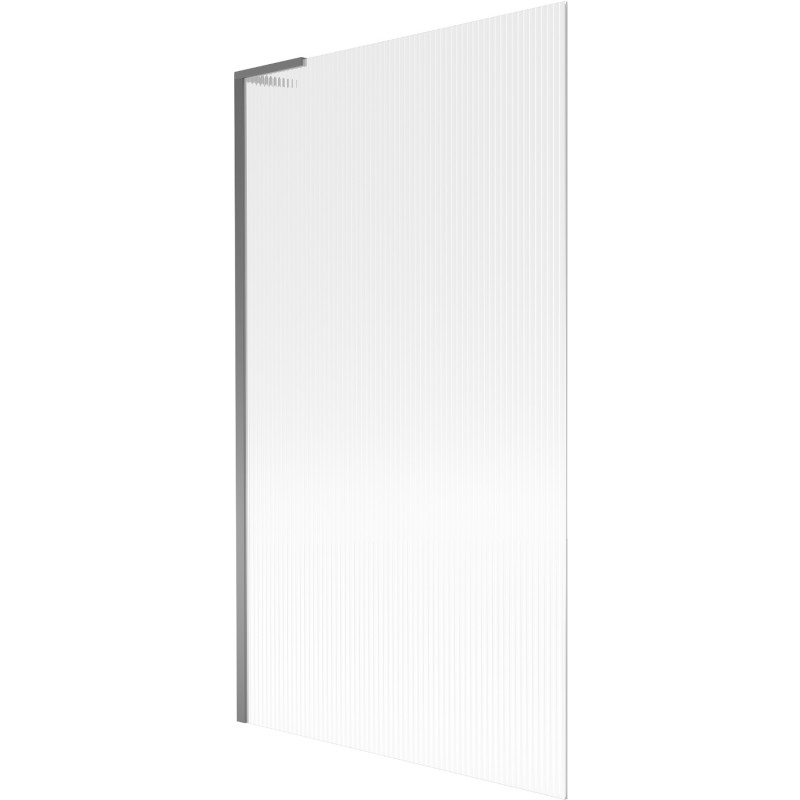 Mexen Next L vaňový paraván 1-krídlový 100 x 150 cm, prúžky, gun metal - 895-100-000-03-09-95
