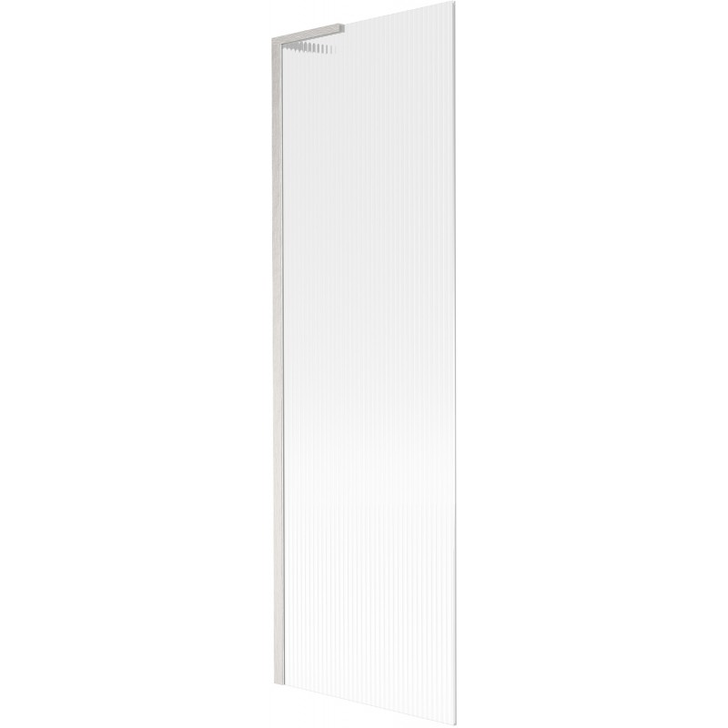 Mexen Next L vaňová zábrana 1-krídlová 60 x 150 cm, prúžky, brúsený nikel - 895-060-000-03-09-97