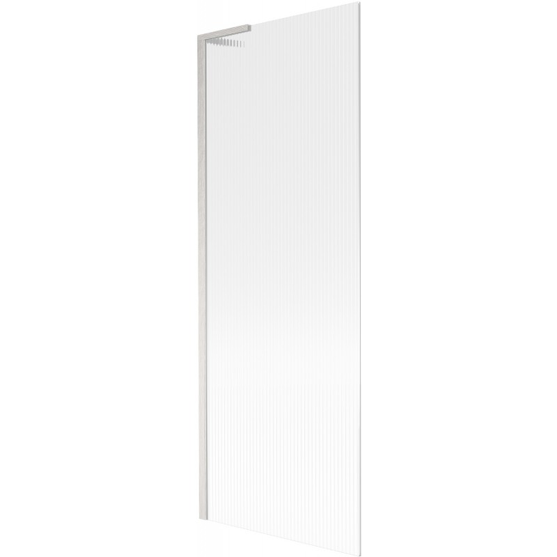 Mexen Next L vaňová zástena 1-krídlová 70 x 150 cm, prúžky, brúsený nikel - 895-070-000-03-09-97