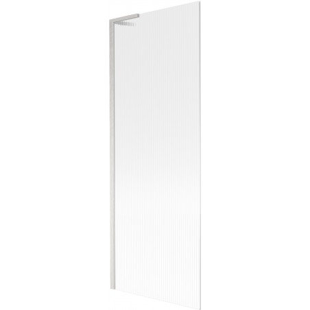 Mexen Next L vaňová zástena 1-krídlová 70 x 150 cm, prúžky, brúsený nikel - 895-070-000-03-09-97
