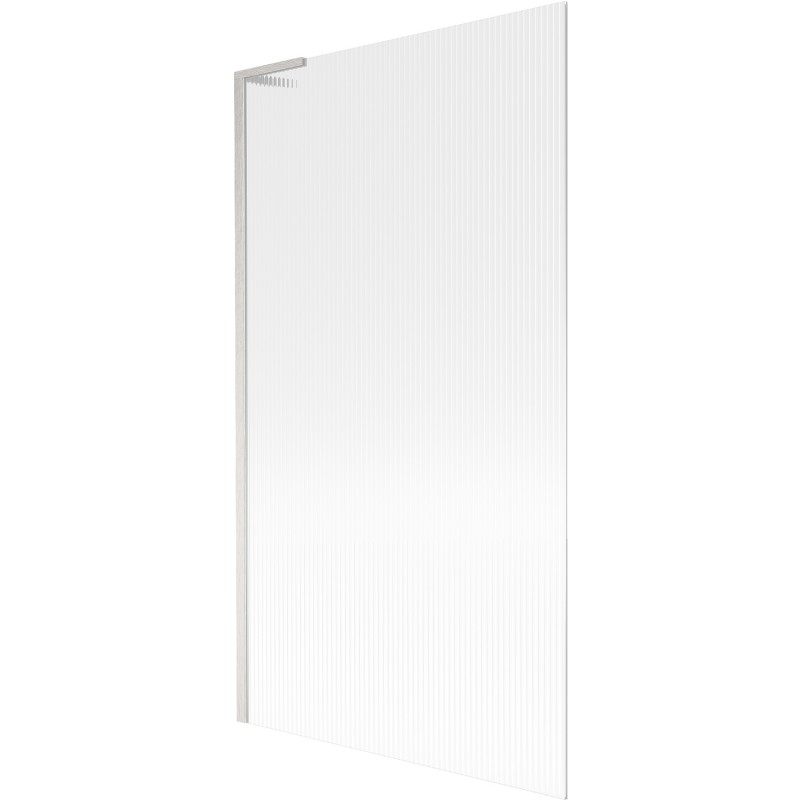 Mexen Next L vanová zástena jednokrídlová 100 x 150 cm, prúžky, brúsený nikel - 895-100-000-03-09-97