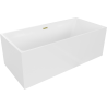 Mexen Nita voľne stojaca vaňa 170 x 80 cm, biela, prepad so zlatým brúseným povrchom - 52091708000-55