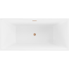 Mexen Nita voľne stojaca vaňa 170 x 80 cm, biela, odtok z leštenej medi - 52091708000-65