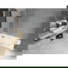 Mexen Vega obdĺžniková vaňa 180 x 80 cm s obkladom a 3-krídlovou zástenou 120 cm, transparentnéné, čierna - 550118080X9012037000