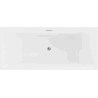 Mexen Lita voľne stojaca vaňa 170 x 75 cm, biela, prepad chrómu - 52121707500-01