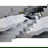 Mexen Lita voľne stojaca vaňa 170 x 75 cm, biela, odtok zlatý - 52121707500-50