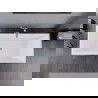 Mexen Lita voľne stojaca vaňa 170 x 75 cm, biela/čierna, prepad zlatý - 52121707575-50