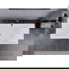 Mexen Lita voľne stojaca vaňa 170 x 75 cm, biela/čierna, odtok z brúseného medi - 52121707575-65