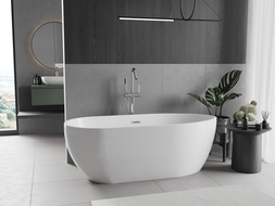 Mexen Eos voľne stojaca vaňa 170 x 75 cm, biela, prepad chrom - 52471707500-01