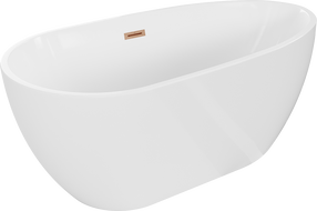 Mexen Eos voľne stojaca vaňa 170 x 75 cm, biela, brúsená mosadzná prepad - 52471707500-65