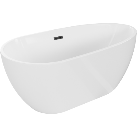Mexen Eos vaňa voľne stojaca 150 x 75 cm, biela, prepad čierny - 52471507500-70
