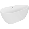Mexen Eos voľne stojaca vaňa 170 x 75 cm, biela, čierny prepad - 52471707500-70