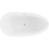 Mexen Eos voľne stojaca vaňa 170 x 75 cm, biela, niklový prepad kartáčovaný - 52471707500-97