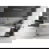 Mexen Eos voľne stojaca vaňa 150 x 75 cm, biela, odtok gun metal - 52471507500-95