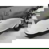Mexen Eos voľne stojaca vaňa 170 x 75 cm, biela/čierna, preliv gun gray brúsený - 52471707575-66