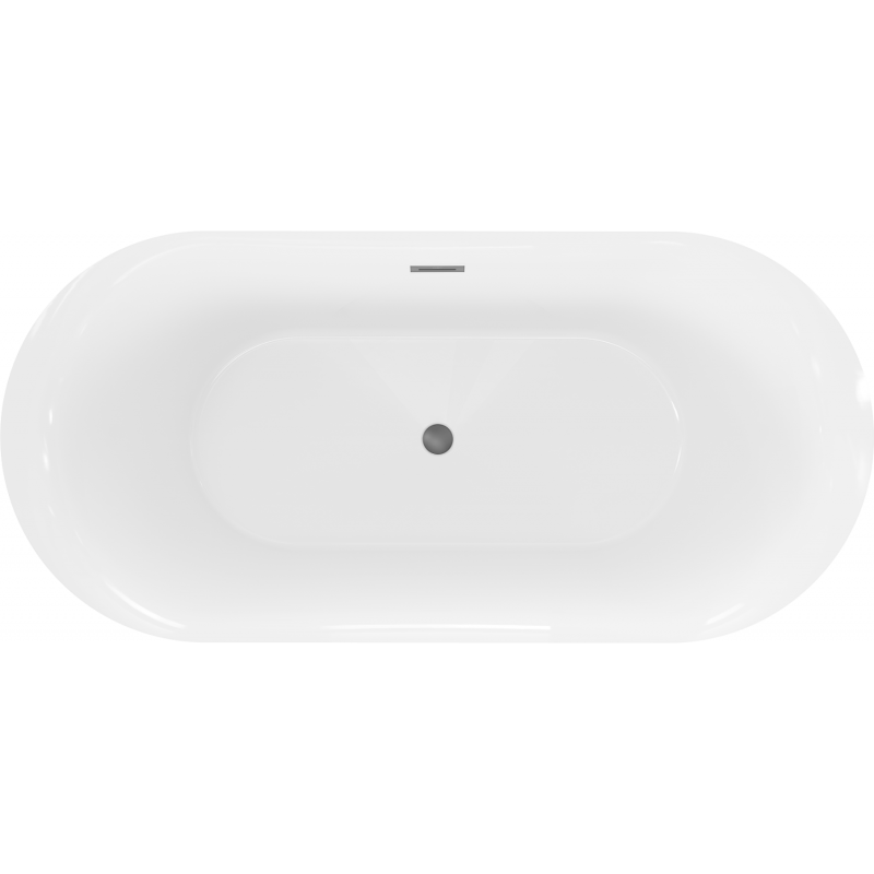 Mexen Roxy voľne stojaca vaňa 170 x 80 cm, biela, prepad gun metal - 51201708000-95