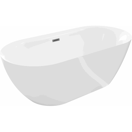Mexen Roxy voľne stojaca vaňa 170 x 80 cm, biela, prepad gun metal - 51201708000-95