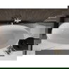 Mexen Bilbao voľne stojaca vaňa 180 x 90 cm, biela, prepad biely - 51311809000-20