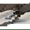 Mexen Bilbao voľne stojaca vaňa 180 x 90 cm, biela, odtok s kartáčovanou medenou - 51311809000-65