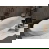 Mexen Bilbao voľne stojaca vaňa 180 x 90 cm, biela, čierny prepad - 51311809000-70