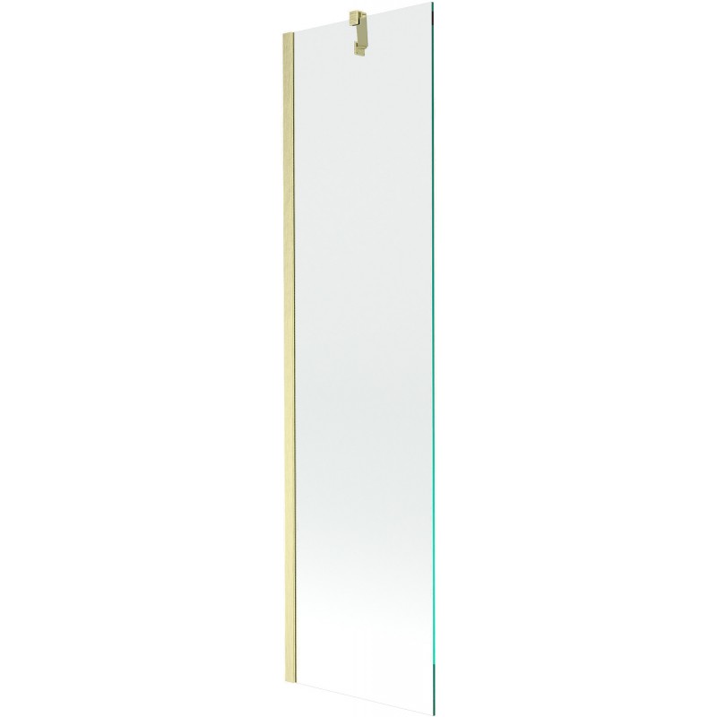 Mexen Next vaňová zástena 1-krídlová 50 x 150 cm, transparentná, zlatá kartáčovaná - 895-050-000-00-00-55