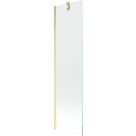 Mexen Next vaňová zástena 1-krídlová 50 x 150 cm, transparentná, zlatá kartáčovaná - 895-050-000-00-00-55