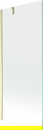 Mexen Next vaňová zástena 1-krídlová 80 x 150 cm, transparentná, zlatá brúsená - 895-080-000-00-00-55