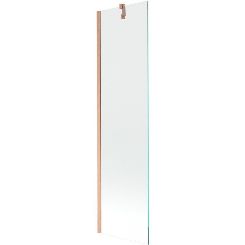 Mexen Next sprchová zástena jednokrídlová 50 x 150 cm, transparentná, brúsená meď - 895-050-000-00-00-65