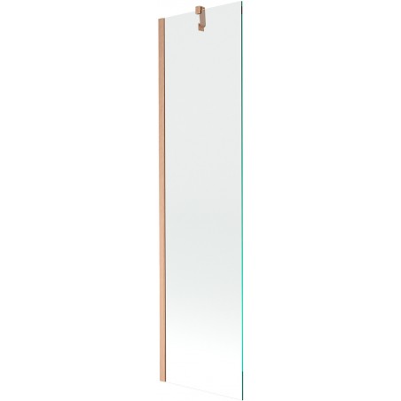 Mexen Next sprchová zábrana jednokrídlová 50 x 150 cm, transparentná, brúsená meď - 895-050-000-00-00-65
