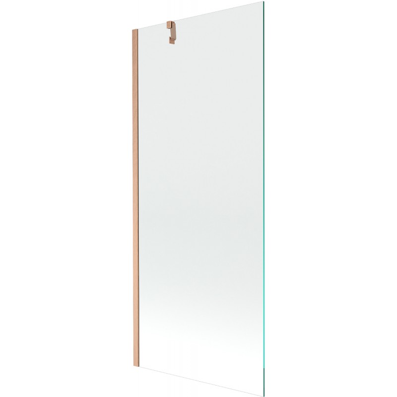Mexen Next vaňový paraván 1-krídlový 80 x 150 cm, transparentný, brúsená meď - 895-080-000-00-00-65