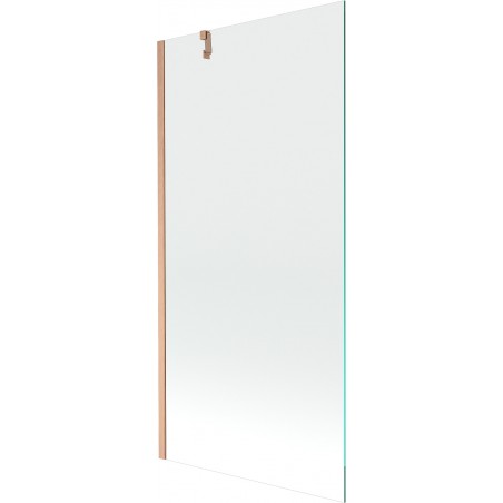 Mexen Next vaňová zástenka 1-krídlová 90 x 150 cm, transparentná, brúsená meď - 895-090-000-00-00-65