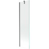 Mexen Next sprchový panel 1-krídlový 50 x 150 cm, transparentný, gun gray brúsený - 895-050-000-00-00-66