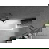Mexen Next paraván vaňový 1-krídlový 60 x 150 cm, transparentný, brúsená gun gray - 895-060-000-00-00-66