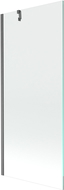 Mexen Next jednokrídlová vanová zástěna 80 x 150 cm, priehľadná, brúsená pištoľová sivá - 895-080-000-00-00-66