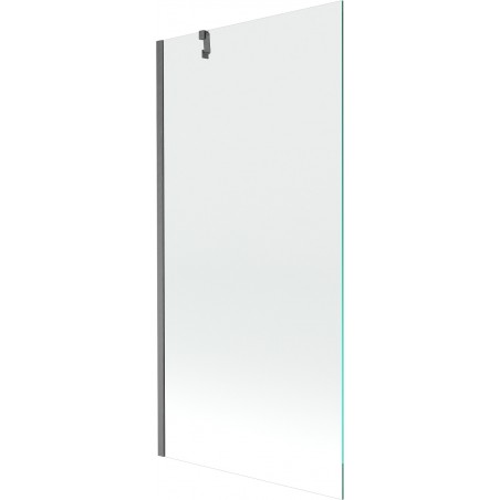 Mexen Next jednokrídlový vaňový paraván 90 x 150 cm, transparentný, brúsený gun gray - 895-090-000-00-00-66